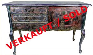 Extravagante Vintage Design-Kommode "TRIXI" Chippendale