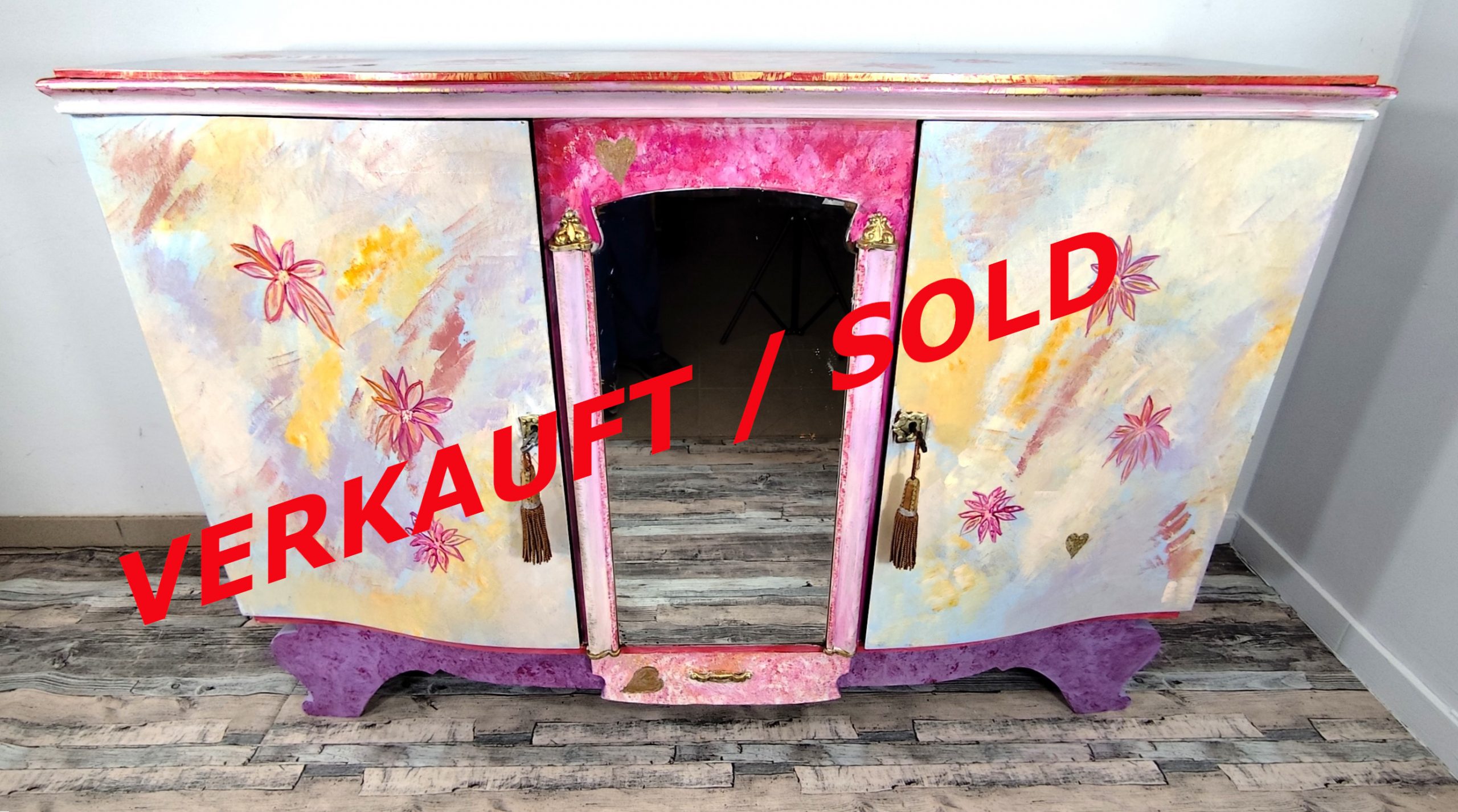 Extravagante Vintage Design-Kommode "ROSEMARIE"